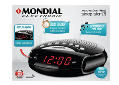 Rádio Relógio Mondial Sleep Star III Bivolt RR-03 - comprar online