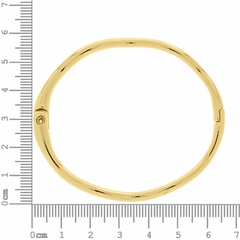 BR1121 Bracelete de Ondulado Dourado Grosso - comprar online