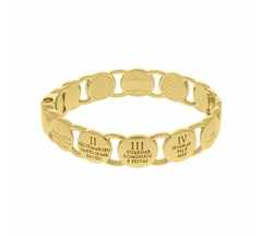 Bracelete dos 10 mandamentos DouradoBR0113 - comprar online