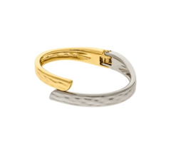 Bracelete Prateado com Dourado PU1189 - loja online