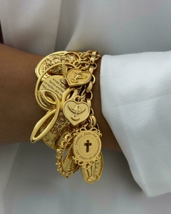 Pulseira Religiosa de Medalhas PU0282