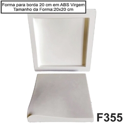Forma F 355 ABS 2 mm Curva para Borda Piscina Peito de Pombo 20 cm