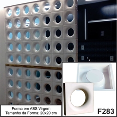 Jogo Forma Cobogó Vazado dupla Face Abs 2 mm Branco F283