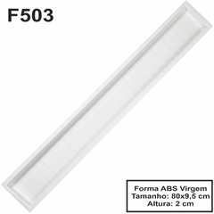 Forma F503 Abs 2 Mm Gesso Cimenticio 3d Madeirado 9,5x80 cm - comprar online