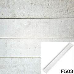 Forma F503 Abs 2 Mm Gesso Cimenticio 3d Madeirado 9,5x80 cm