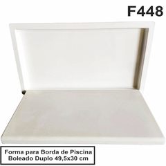 Forma 3D Borda Piscina 30 Cm Lisa F448 49,5x30 boleado duplo