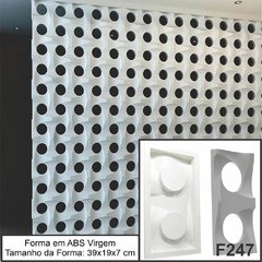 Jogo Forma Cobogó Vazado dupla Face Abs 2 mm Branco F247