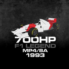 Camiseta Fórmula Um Carro McLaren Ayrton Senna 1993 100% Algodão - Damian Motor Wear