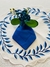 Porta Guardanapo Flowers Blue