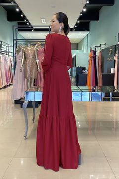 Vestido Longo Camélia Marsala - comprar online