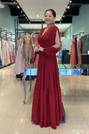 Vestido Longo Camélia Marsala