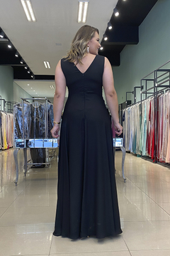 Vestido Longo Begônia Preto - comprar online