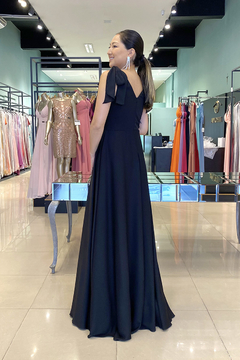 Vestido Longo Magnólia Preto - comprar online