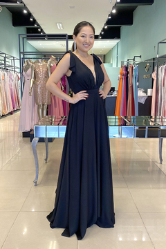 Vestido Longo Magnólia Preto