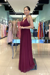 Vestido Longo Lótus Marsala