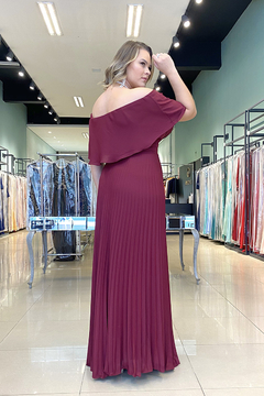 Vestido Longo Dália Marsala - comprar online