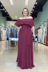 Vestido Longo Dália Marsala