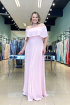 Vestido Longo Dália Rosa Claro