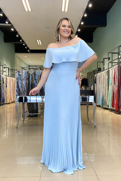 Vestido Longo Dália Azul Serenity