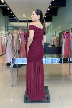 Vestido Longo Emma Marsala - comprar online