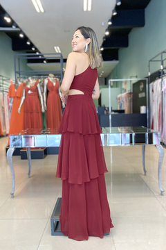 Vestido Longo Isabela Marsala - comprar online