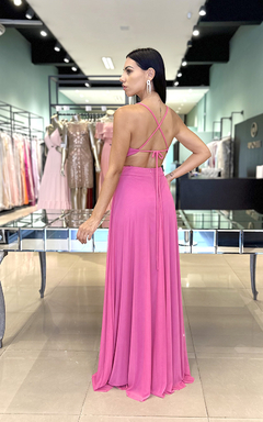 Vestido Longo Lia Pink - comprar online