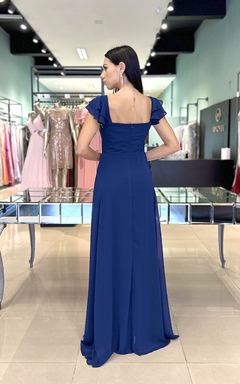 Vestido Longo Elisa Azul Marinho - comprar online