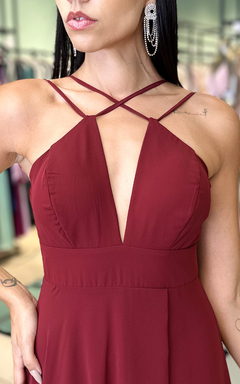 Vestido Longo Betina Marsala na internet