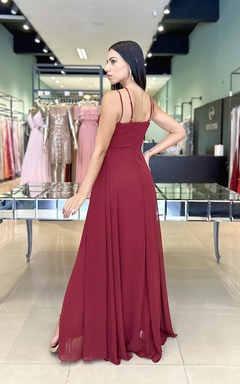 Vestido Longo Betina Marsala - comprar online