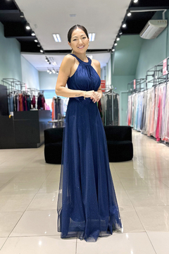 Vestido Longo Jade Marinho