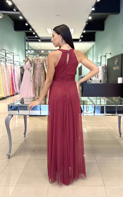 Vestido Longo Jade Marsala - comprar online