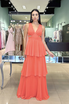 Vestido Longo Eloise Coral