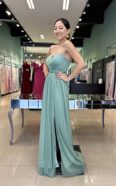 Vestido Longo Alina Verde Menta