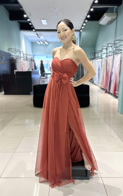 Vestido Longo Gabi Terracota