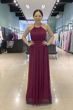 Vestido Longo Amarílis Marsala