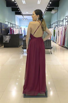 Vestido Longo Amarílis Marsala - comprar online