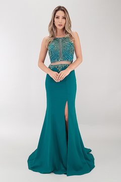 Vestido Longo Jasmim Verde Esmeralda