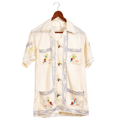 camisa haitiana vintage bordada