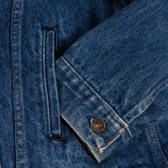 jaqueta jeans vintage anos 70