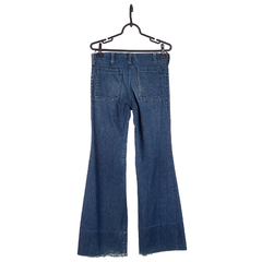 calça jeans flare vintage anos 70