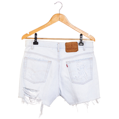 shorts jeans boyfriend cintura alta levis 501