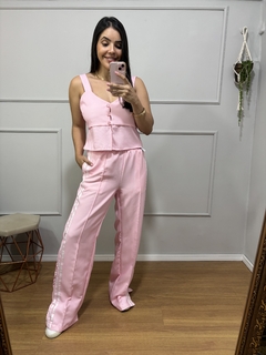 BLUSA BOTÕES ROSA na internet