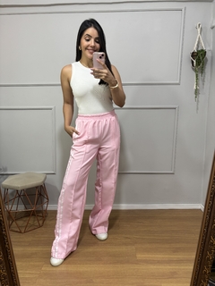 CALÇA TRACK PANTS ROSA na internet