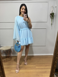 VESTIDO ISABEL AZUL - comprar online