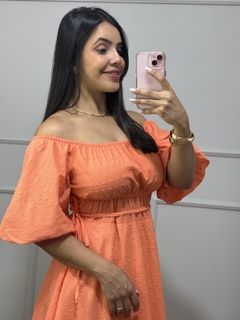 VESTIDO PIPOCA LARANJA - loja online