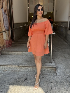 VESTIDO PIPOCA LARANJA - comprar online