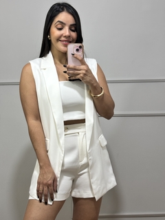 COLETE ALFAIATARIA BRANCO - Roupa feminina | Up Modas