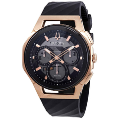 Reloj Bulova Hombre 98a185 Curv Oro Rose Oficial