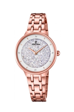 Reloj Festina Dama F20384 Malla Tejida Swarovski Oficial