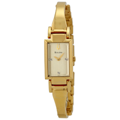 Reloj Bulova Dama 97P104 Diamond Gold Tone